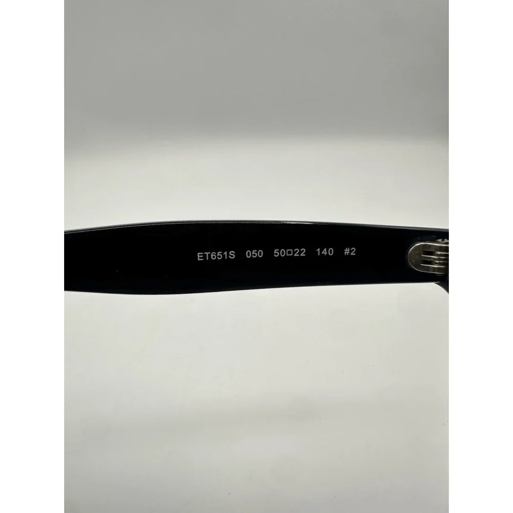 ETRO ET651S Sunglasses Black Print 050 Designer Eyewear 50-22-140